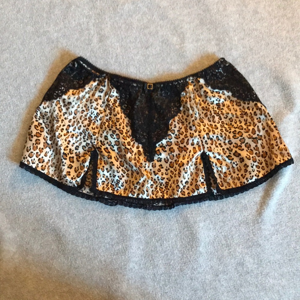 🍉3/$30🍉 Leopard Satin and Lace Lingerie Slip